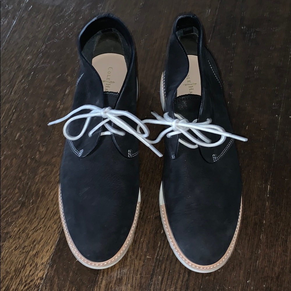 Cole Haan Suede Boots Black Size 9.5